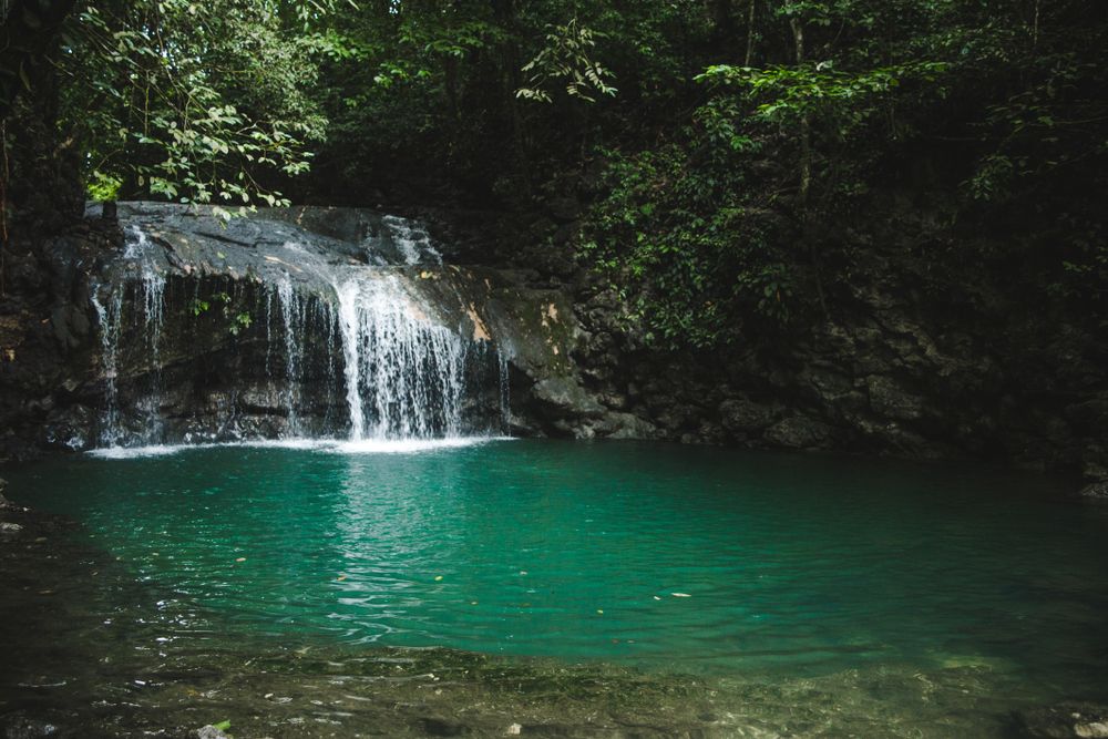 A waterfall at Los Siete Altares