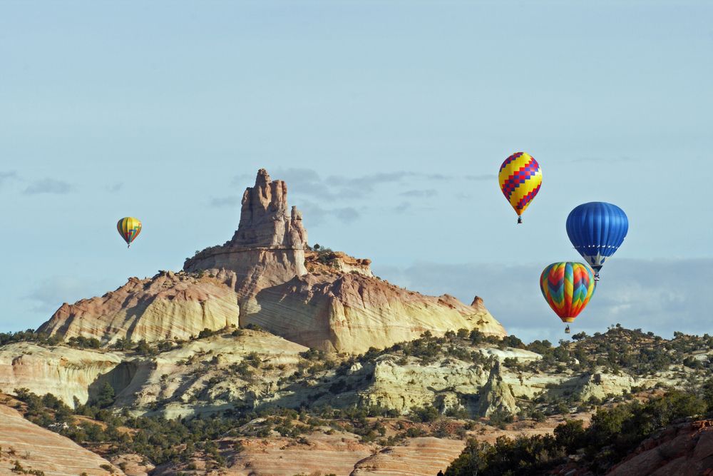 Hot air balloons at Red Rock Park