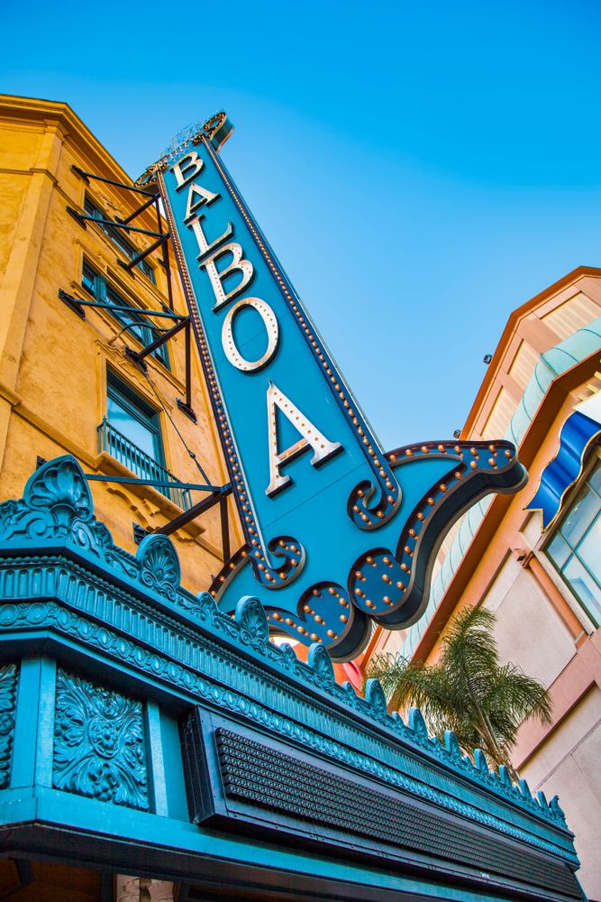 Name sign of Balboa Theater