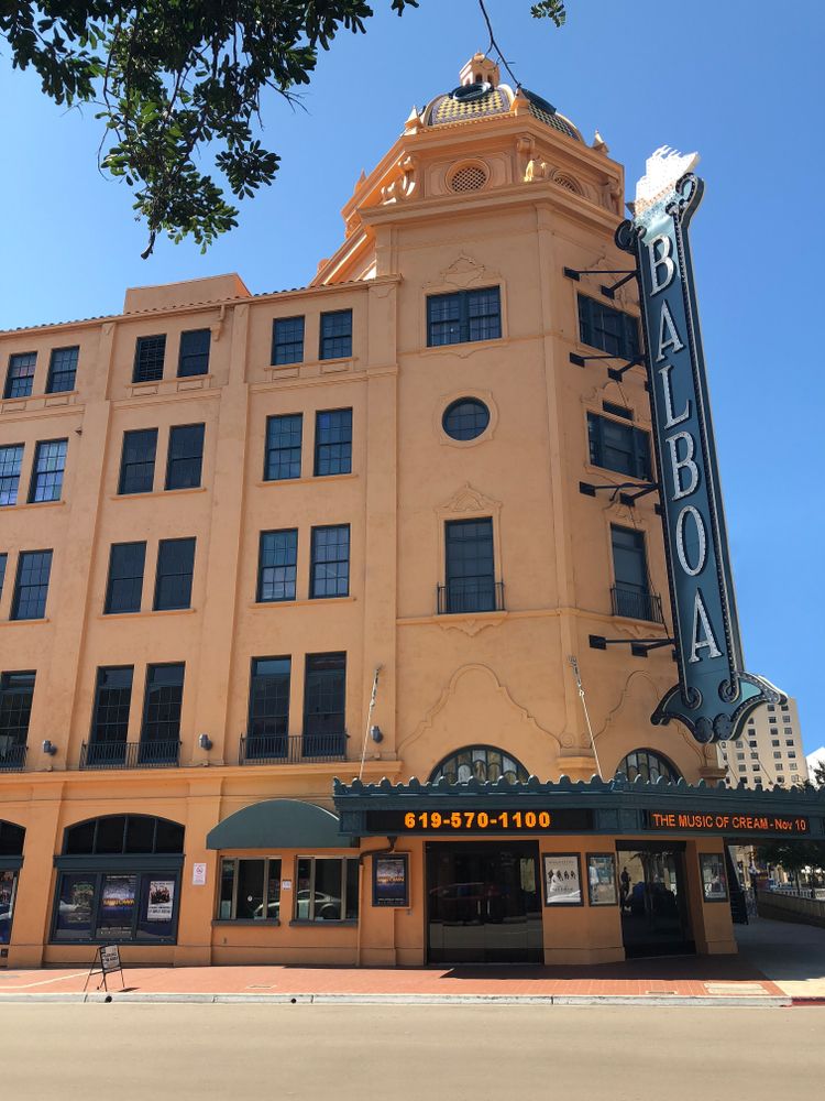 Exterior and entrance of Balboa Theater