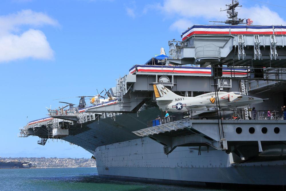 Part of the USS Midway Museum