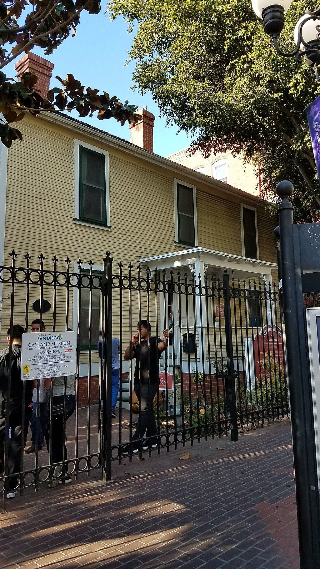 Exterior and gate of Gaslamp Museum