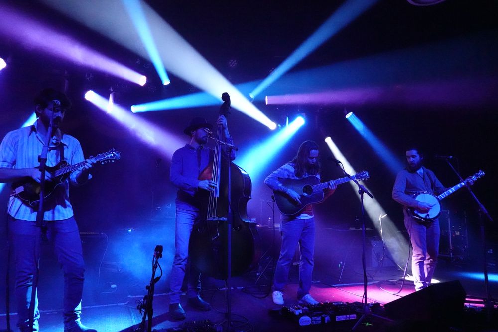 A band in Brooklyn Bowl