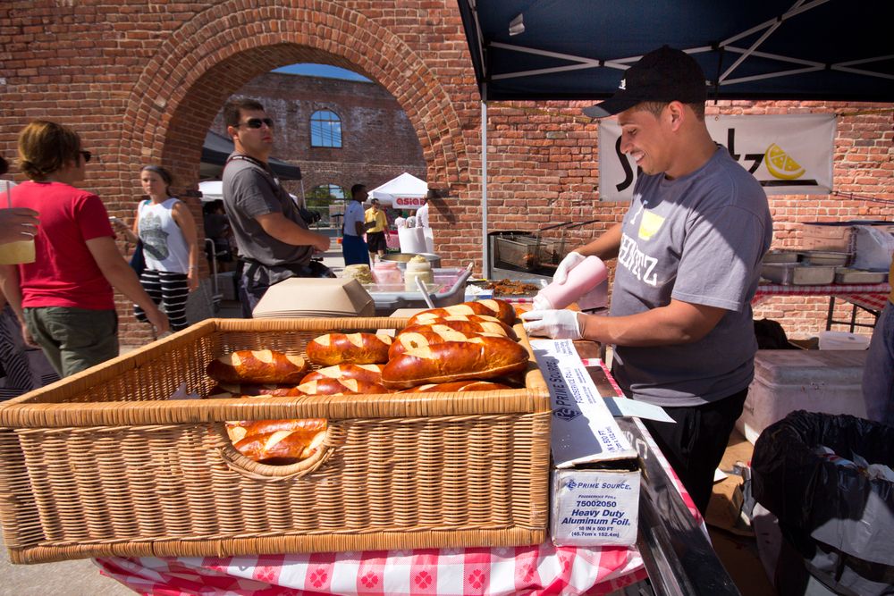 Bread vendor at Smorgasburg