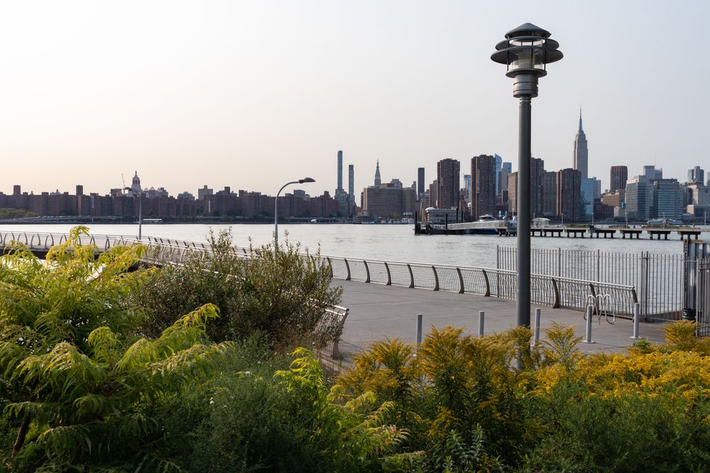 Daytime view of WNYC Transmitter Park
