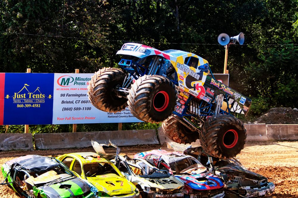 Monster truck show at the Annual Goshen Fair