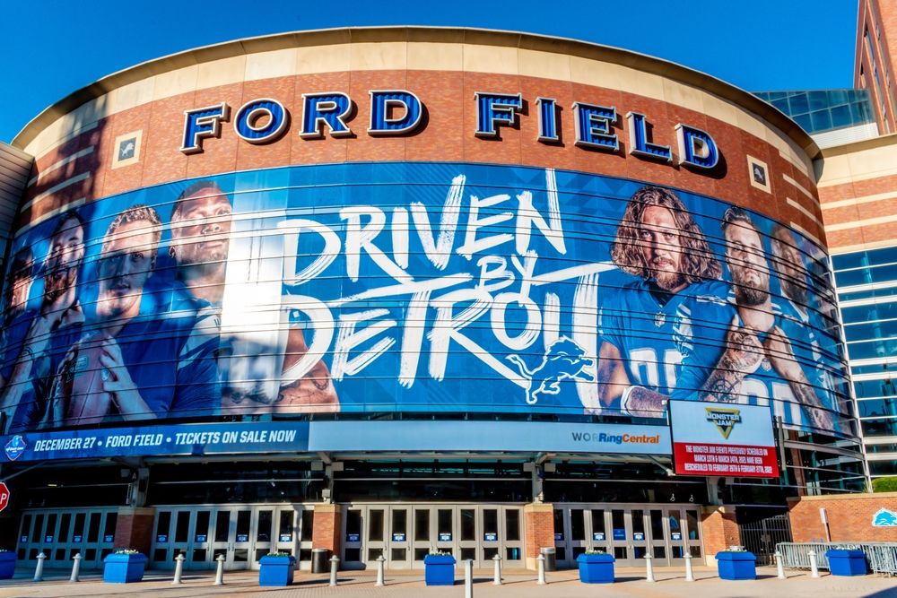 Exterior of Ford Field
