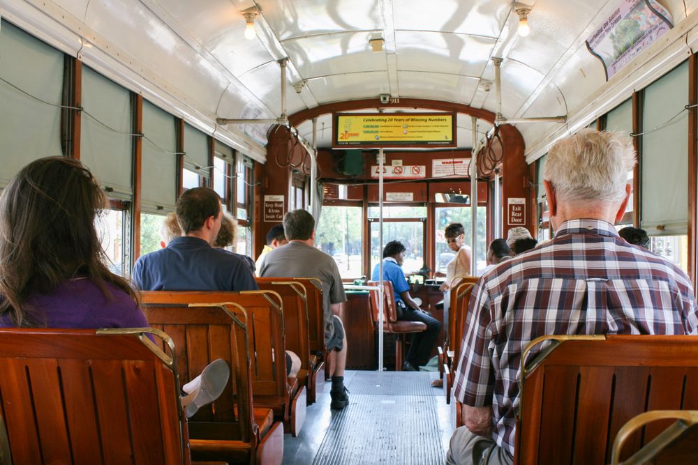 Interior of a St. Charles Streetcar