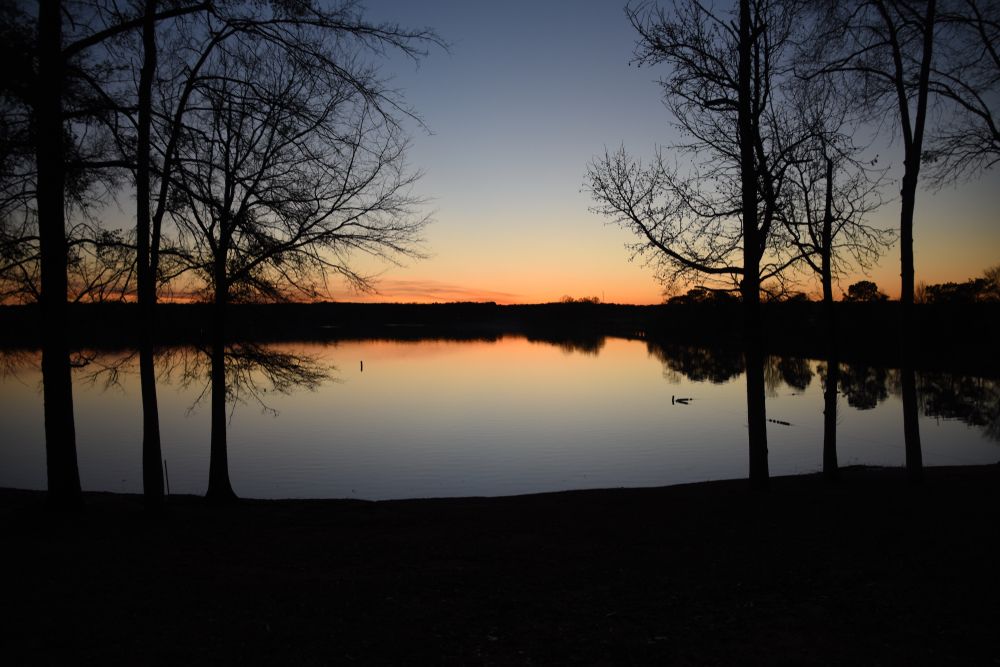 Sunset reflecting on Lake Oconee