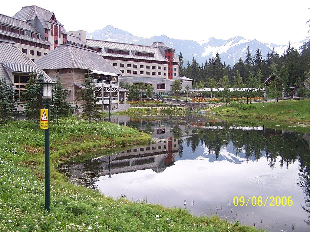 Body of water near the Alyeska resort building.