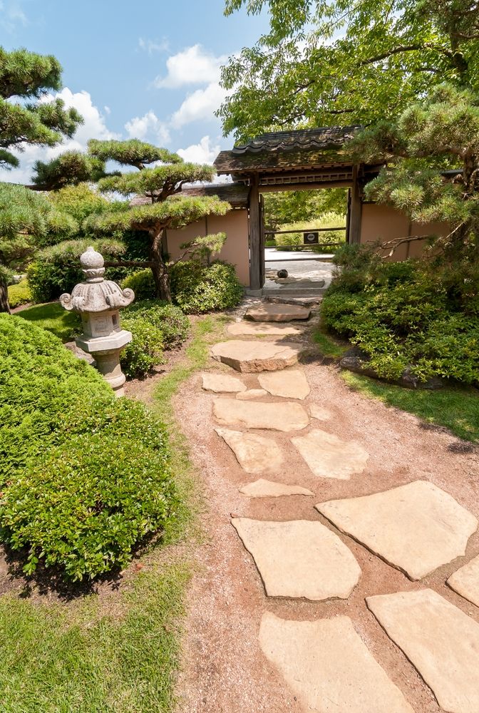 Japanese island area in Chicago Botanic Garden