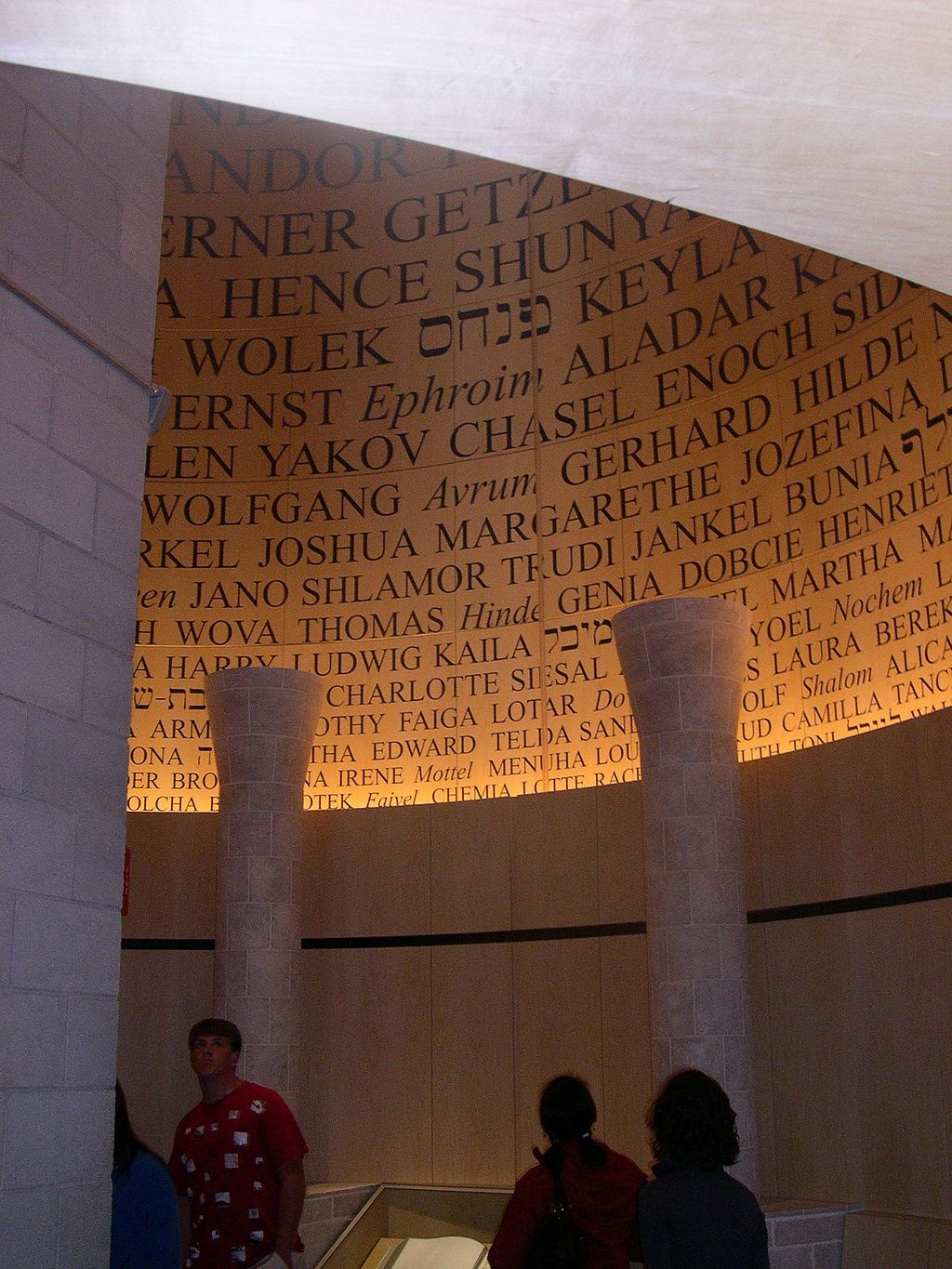 Room of remembrance in Illinois Holocaust Museum
