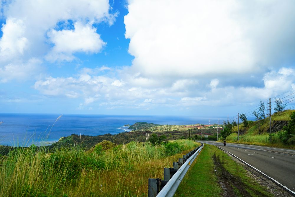 Road near Cetti Bay Overlook