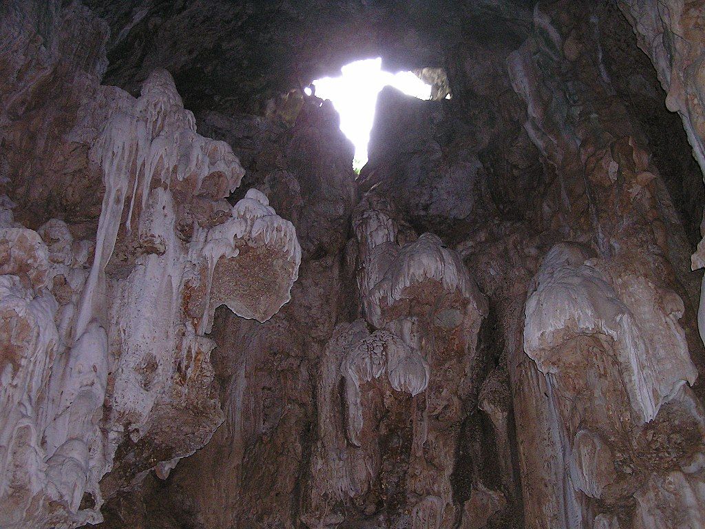 View from inside Talofofo cave