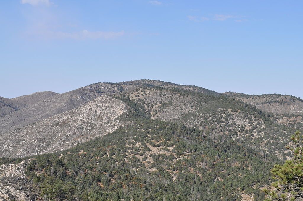 Daytime view of Bush Mountain