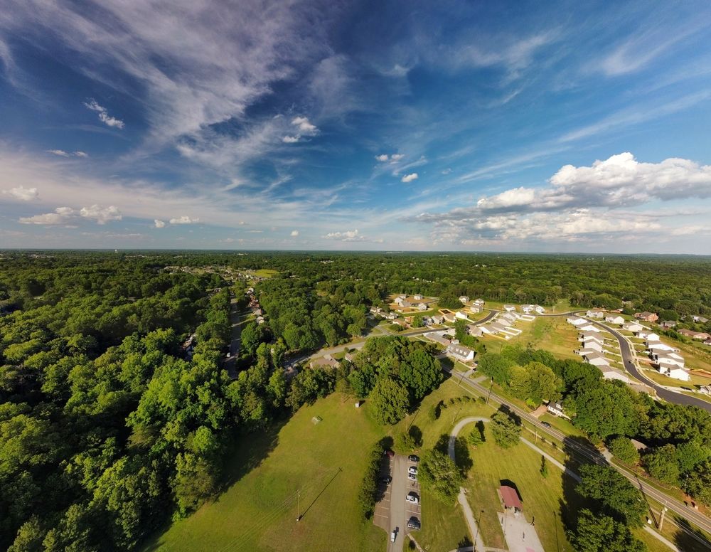 Aerial view of South Graham Park