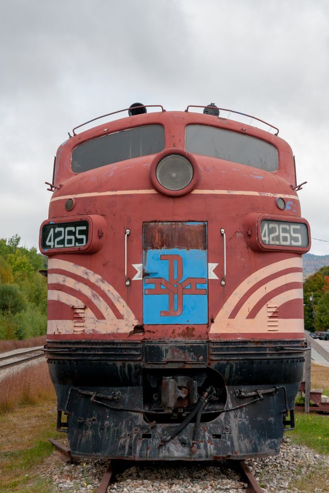 Locomotive at Gorham Historical Society & Railroad Museum