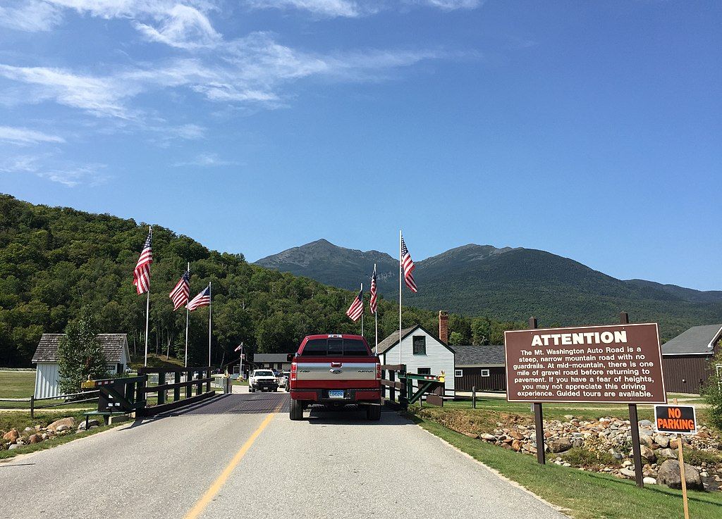 Starting point of Mt. Washington Auto Rd