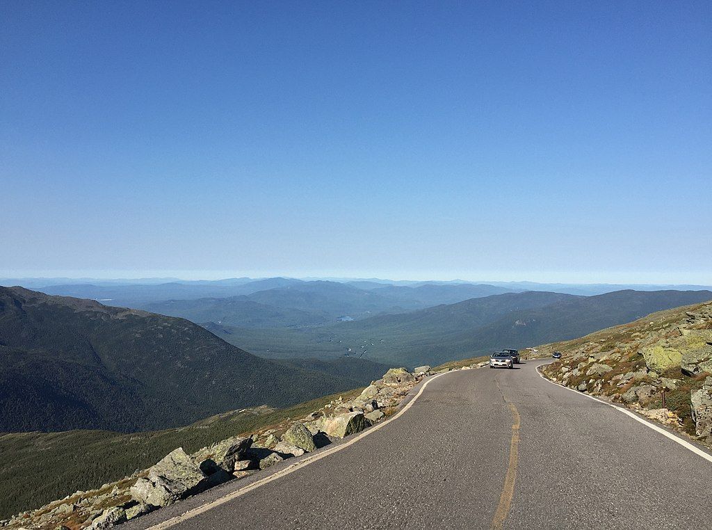 Mountain views along Mt. Washington Auto Rd