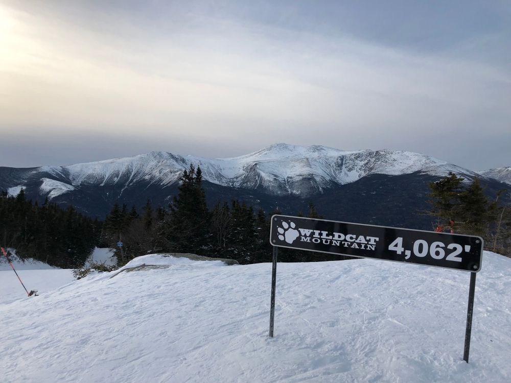 Elevation level sign at Wildcat Mountain