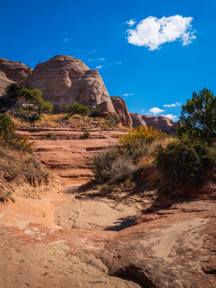 Rock formations along Church Rock Trail