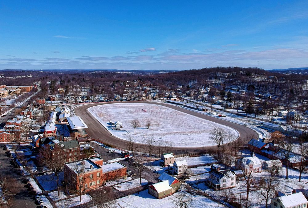 Aerial view of Goshen Historic Track