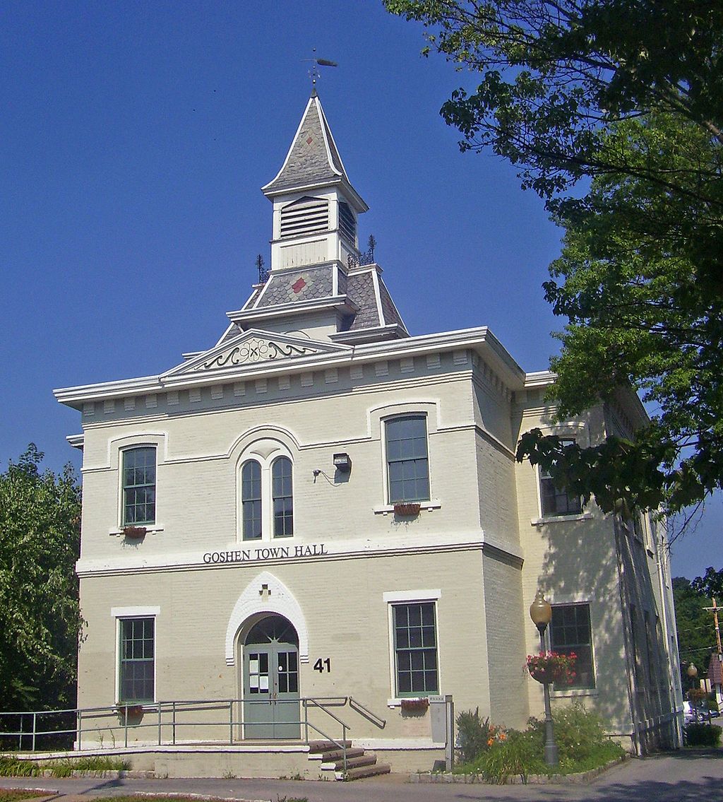 Goshen town hall at Goshen Village