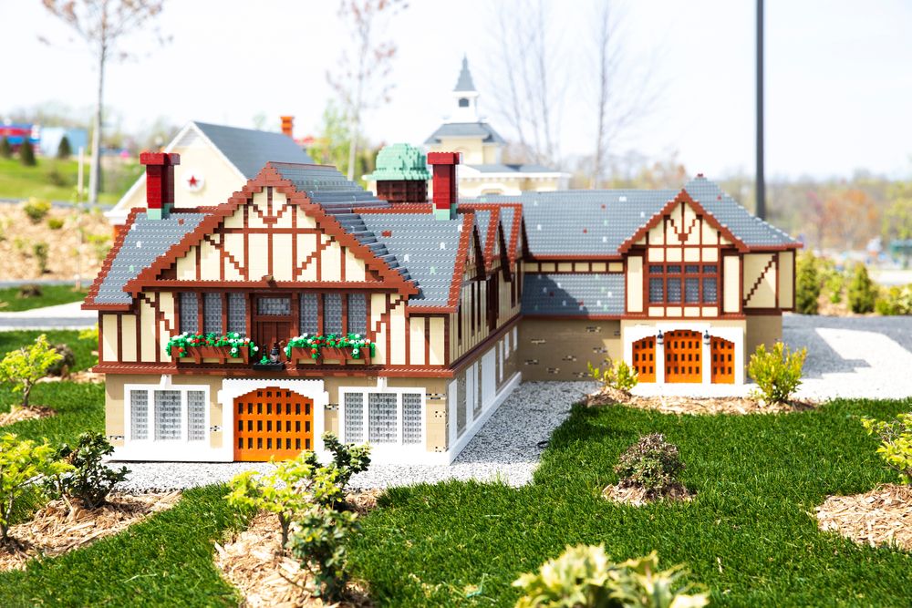 Lego houses at Legoland New York Resort