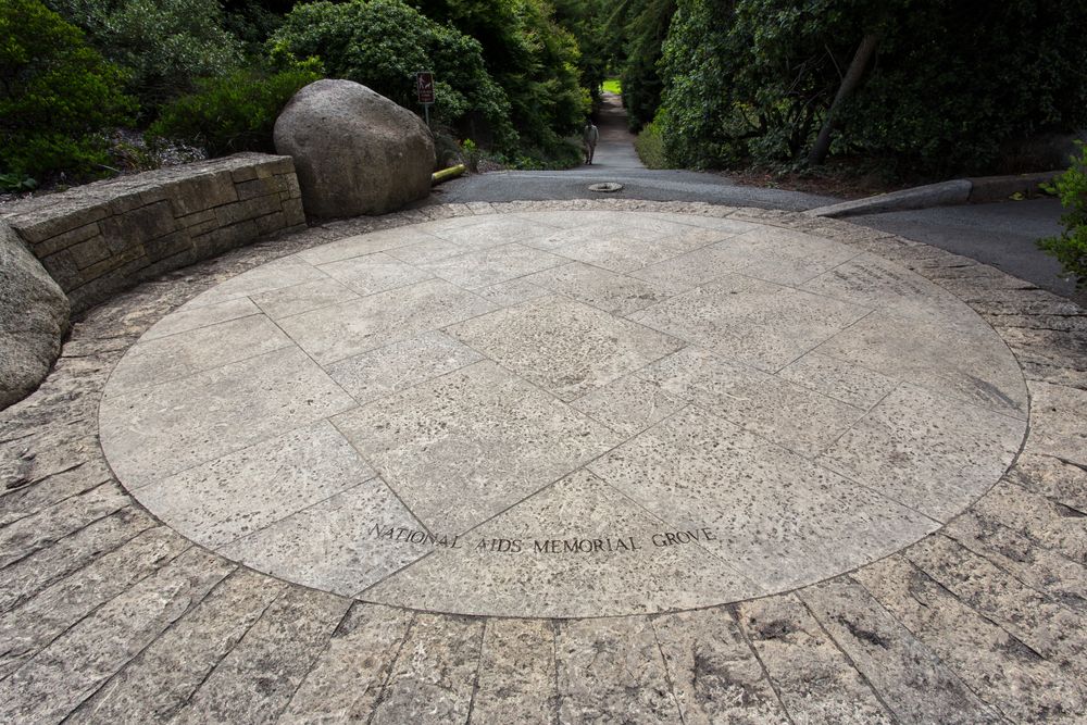 Entrance to National AIDS Memorial Grove