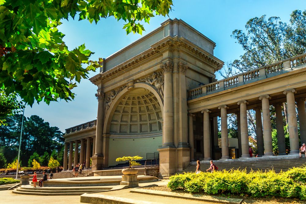 Side view of Music Concourse