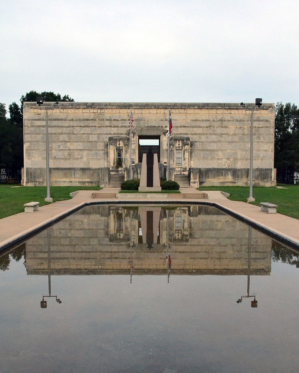 Closer view of Gonzales Memorial Museum's exterior