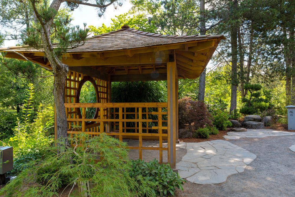 A gazebo at Main City Park