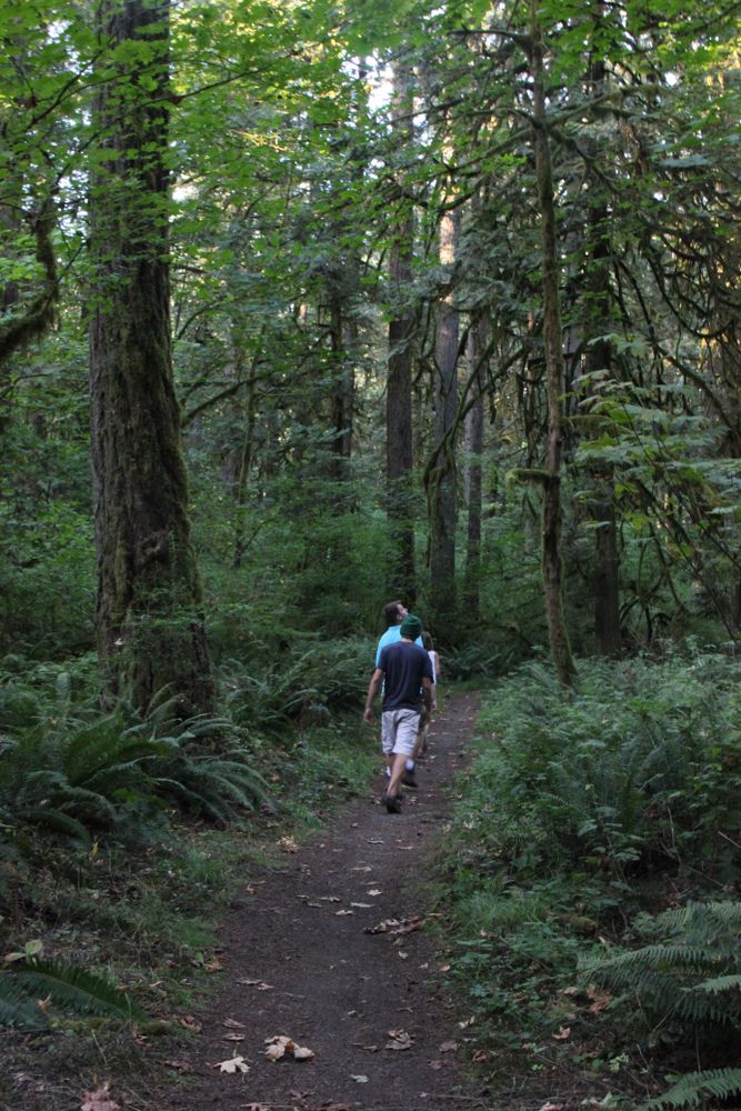 Hikers at Oxbow Regional Park