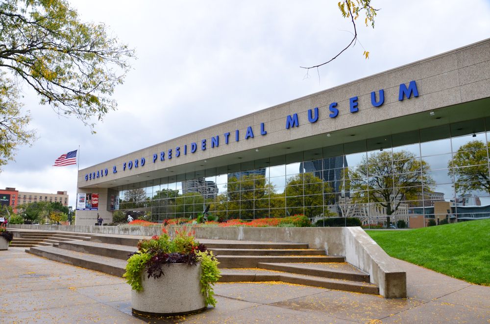 Exterior of the Gerald R. Ford Presidential Library & Museum