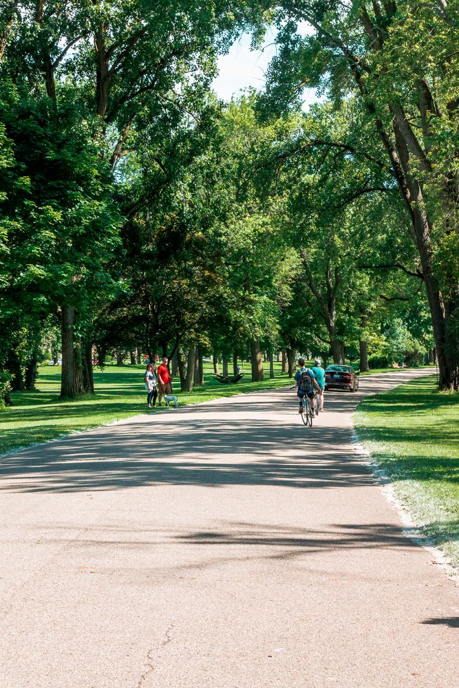 Rollerblading at Riverside Park