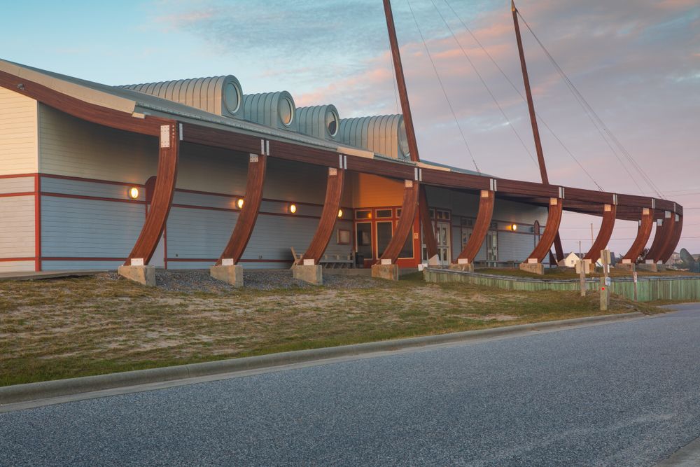 View of Graveyard of the Atlantic Museum