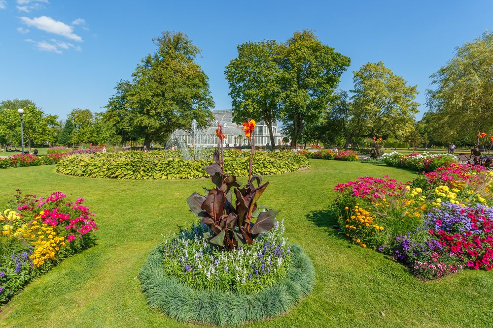 Flowerbeds at Garden Society of Gothenburg