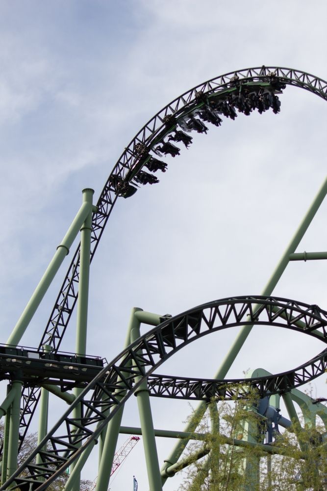 Thrilling rollercoaster ride at Liseberg