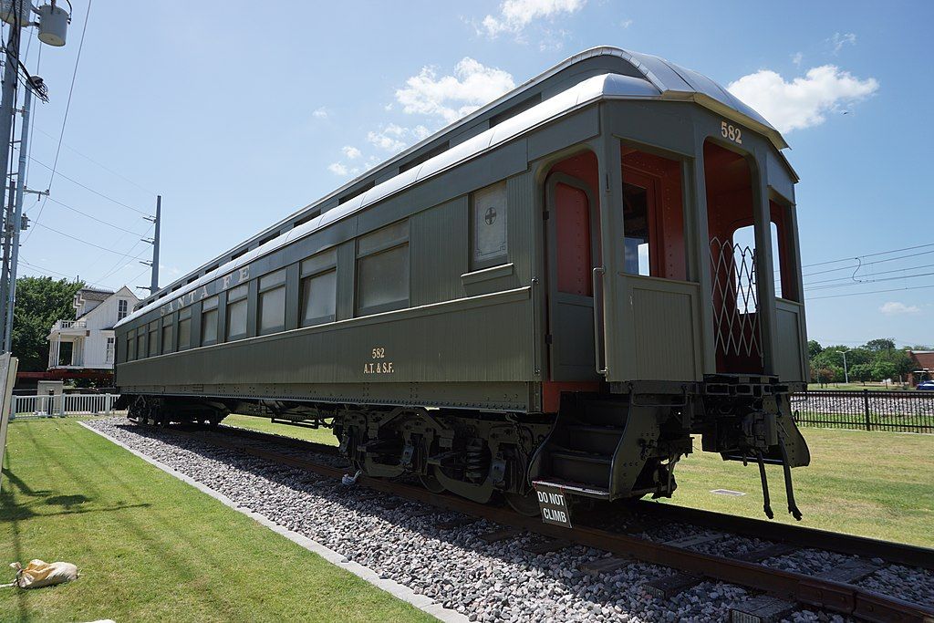 A passenger car at Garland Landmark Museum