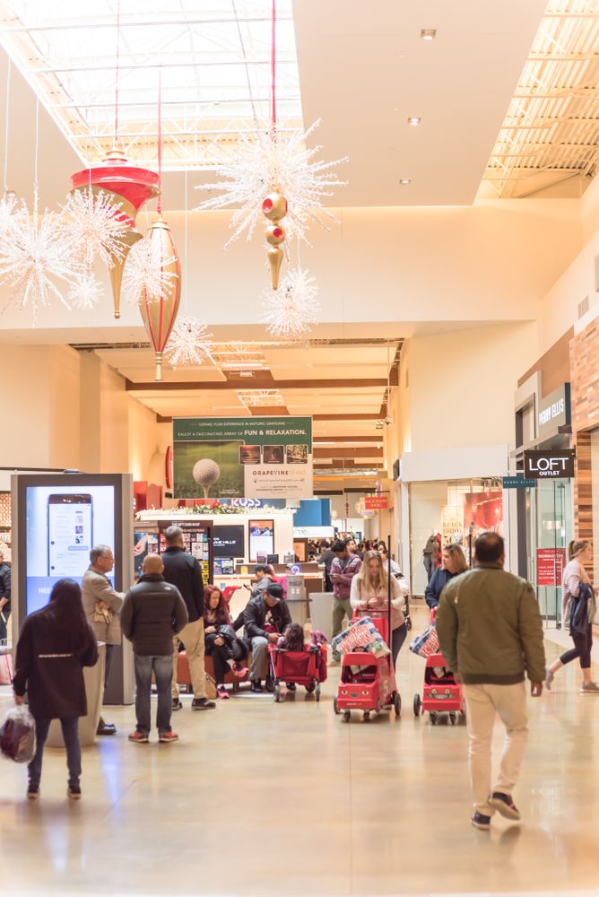 Shoppers in Grapevine Mills