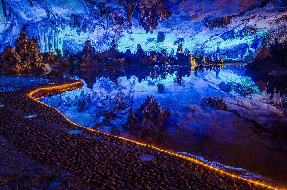 Majestic view of Reed Flute Cave