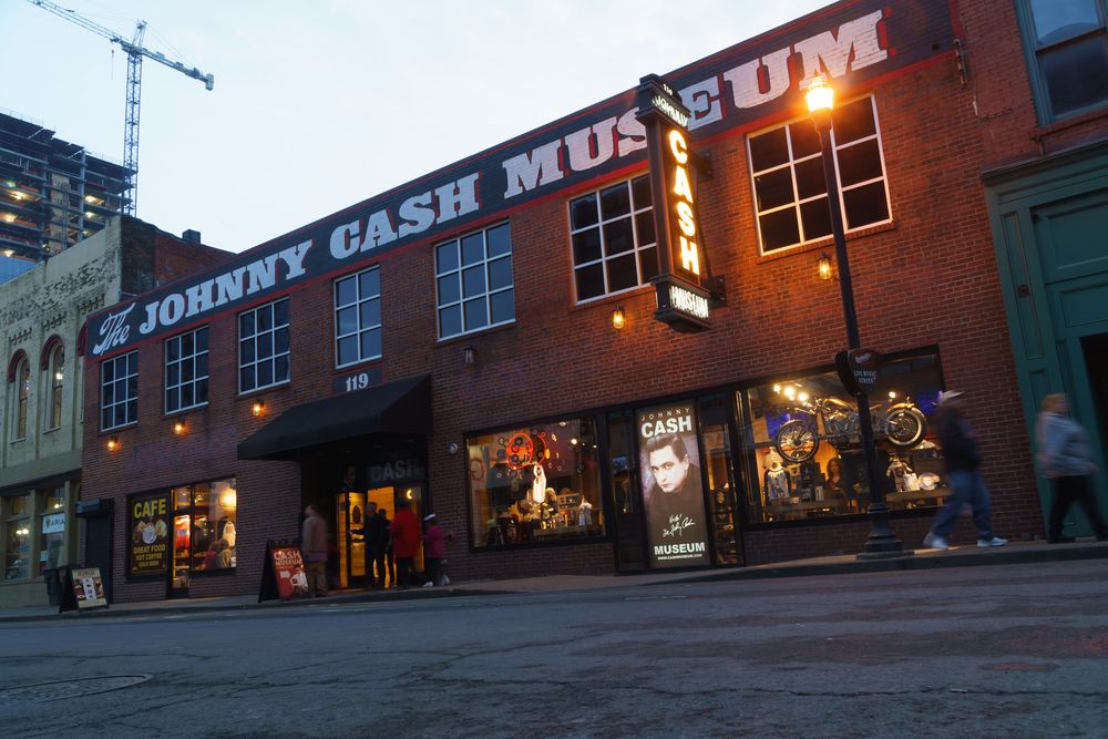 Exterior of Johnny Cash Museum and Café