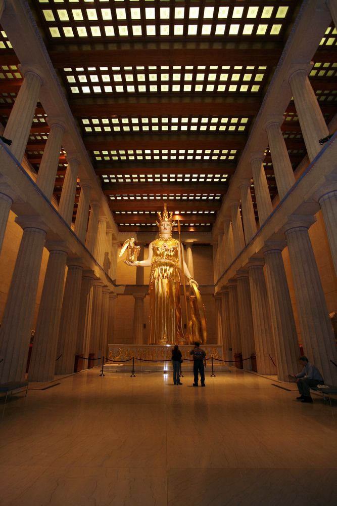 Statue of Athena in The Parthenon