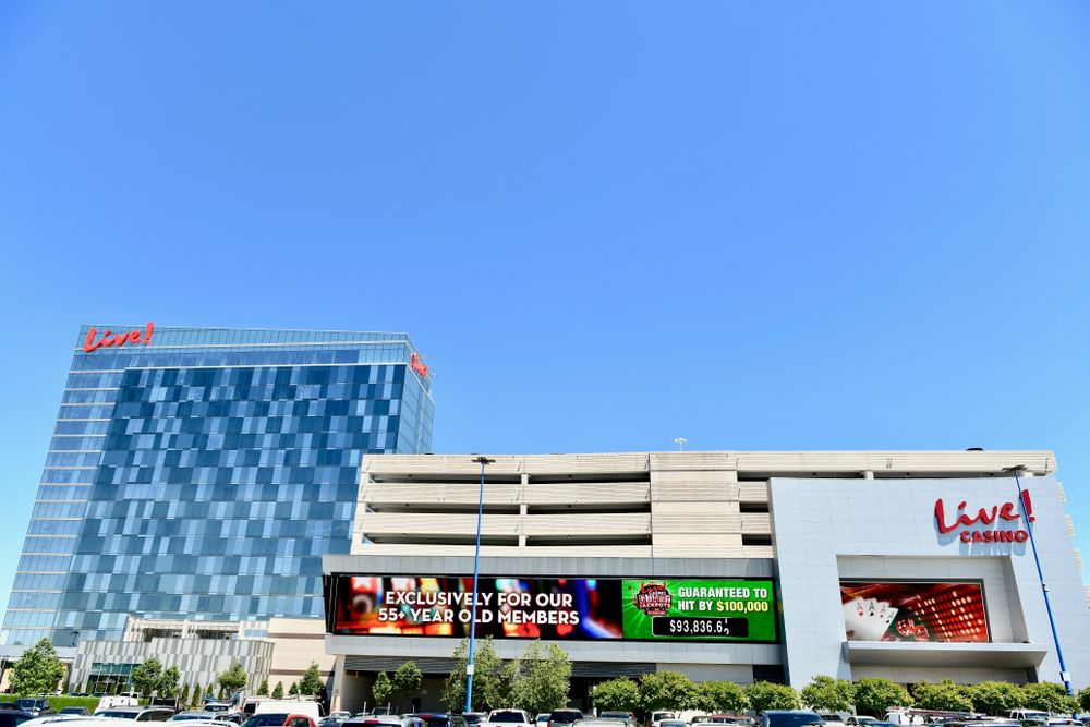 Exterior of Live! Casino and Hotel Maryland
