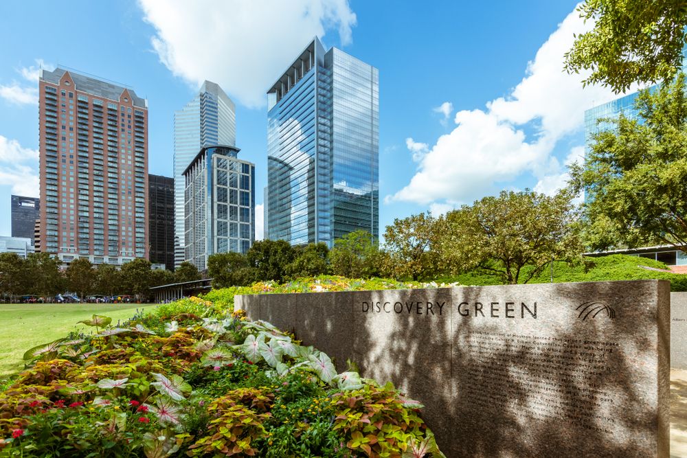 Signage of Discovery Green