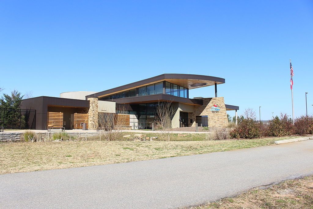 Exterior of the Go Fish Education Center