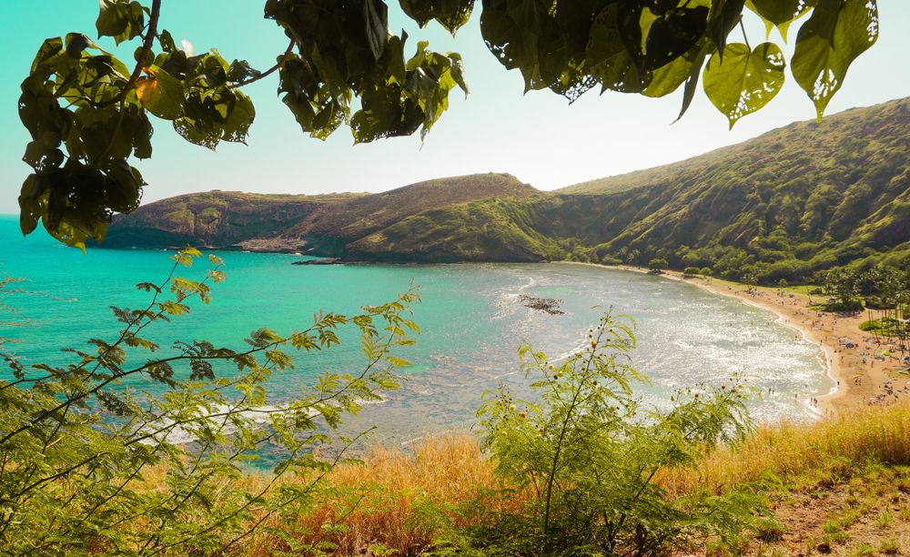 Scenic view of Hanauma Bay State Park