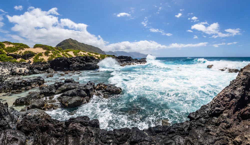 The waters of Kaʻena Point State Park