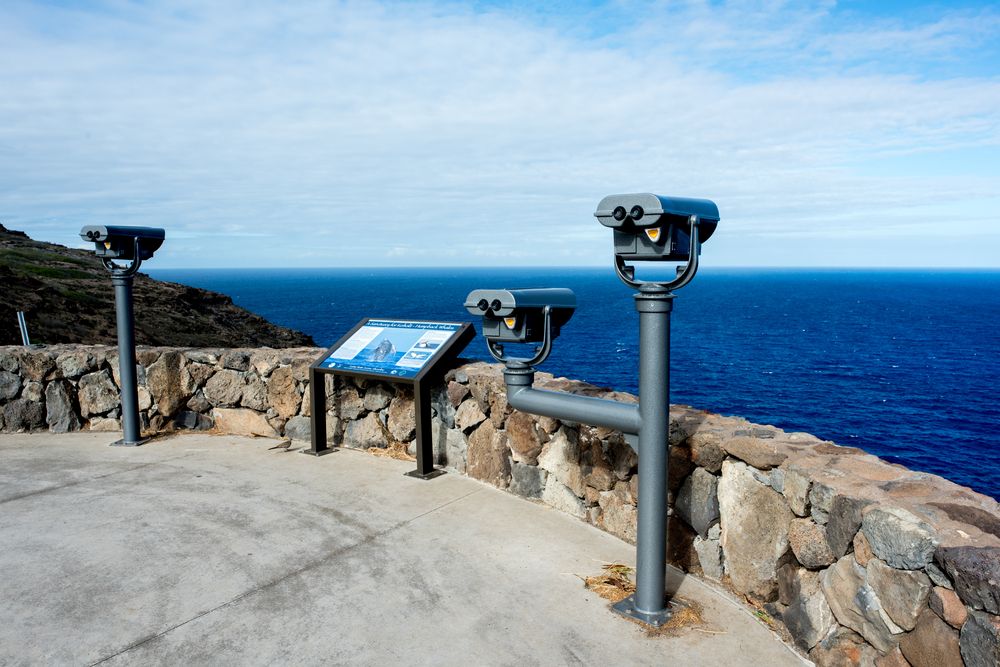 Binoculars along Makapu‘u Point Lighthouse Trail