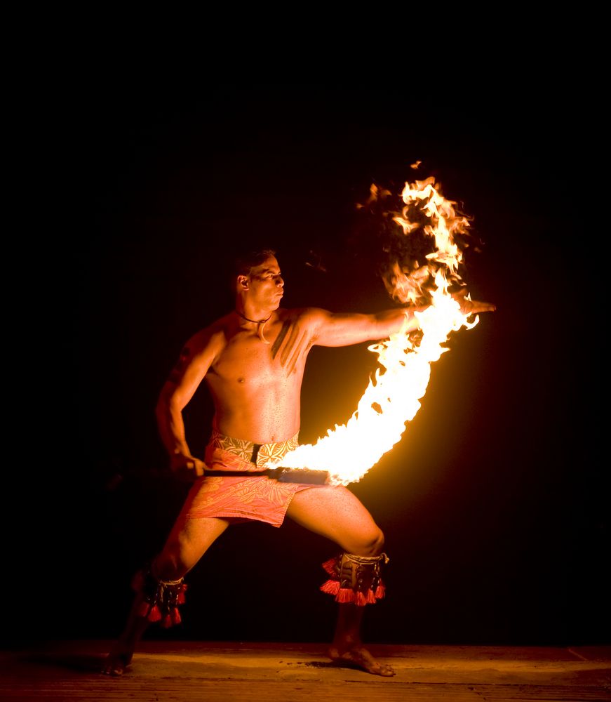 Fire show at Polynesian Cultural Center